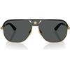 Versace Occhiali da Sole VE2294 100287 Oro/Grigio Scuro Uomo 61/12/145