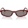 Miu Miu Occhiali da Sole MUA06S 21I80Q Burgundy Opalino/Grigio Scuro Donna 54/17/140