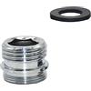 bzcemind 1pcs Ottone 1/2 Maschio a M22 M24 M20 Connettore Filetto Adatto per Bagno Adattatore per rubinetti Doccia Adattatore Femmina Connettore Femminile Raccordi in Rame,1/2 to M20 Male