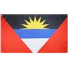 AZ FLAG Bandiera Antigua e Barbuda 150x90 cm Poliestere Leggero 4 Occhielli | Uso interno bandiera decorativa antiguo-barbudana Antigua & Barbuda doppie cuciture e bordi rinforzati