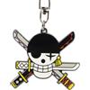 ABYSTYLE - One Piece - Zoro sleutelhanger, Zwart, Dimensions : diamètre environ