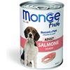 Monge Fresh Adult Bocconcini in Paté con Salmone 400 g Alimento Umido per Cani