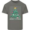 Gildan Fitness Merry Fitmas Albero Di Natale Palestra Uomo Maglietta Leggera In Cotone