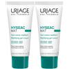 URIAGE HYSEAC MAT Gel crema idratante opacizzante pelle grassa, lucida, pori dilatati 2x40 ml Emulsione
