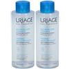URIAGE Acqua micellare termale pelle normale o secca, viso, deterge, strucca, ammorbidisce 2x500 ml Gel detergente
