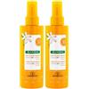 Klorane Spray Solare Sublime con Tamanu BIO e Monoi SPF 30 - Alta protezione solare 2x200 ml