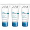 URIAGE Eau Thermale Gel idratante viso con acido ialuronico, pelle sensibile normale o mista 3x40 ml