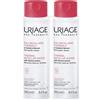 URIAGE Acqua micellare termale pelle sensibile, viso, occhi, labbra, strucca, lenisce 2x250 ml Gel detergente