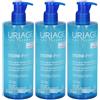 URIAGE DERM-PHY Gel Doccia Dermatologico lenitivo e protettivo senza sapone, pelle sensibile 3x500 ml