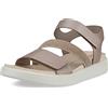 ECCO donna Flowt 2 Band Sandalo, Nubuck corallo, 39/39.5 EU