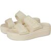 Crocs Brooklyn BuckleFrostedLowWedge, Sandali Donna, Arenaria, 41/42 EU