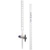 EISCO Burette in vetro borosilicato con rubinetto di arresto PTFE, capacità 50 ml, graduazione 0,10 ml, classe B