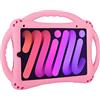TopEsct Custodia per iPad Mini di 6a generazione, resistente, antiurto, a prova di bambino, con supporto a tre maniglie per iPad Mini 6 da 8,3, colore: rosa