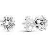 PANDORA Orecchini a bottone Moments Celestial con stella brillante in argento Sterling con zirconia cubica trasparente