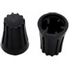 ezqnirk 5pcs 12 × 14,5mm In Plastica Plastica Tappo Nero Potenziometro Interruttore Codificatore Volume Volume Regolazione DA CAPPE