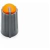 ezqnirk 10pcs REGOLAZIONE MIXER Diametro Della Manopola Diametro 10,5mm Cappo Di Manopola Di Plastica 18mm 270 Gradi Foro Interno A Forma Di D 6 Mm,orange