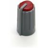 ezqnirk 10pcs REGOLAZIONE MIXER Diametro Della Manopola Diametro 10,5mm Cappo Di Manopola Di Plastica 18mm 270 Gradi Foro Interno A Forma Di D 6 Mm,Crimson