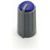 ezqnirk 10pcs REGOLAZIONE MIXER Diametro Della Manopola Diametro 10,5mm Cappo Di Manopola Di Plastica 18mm 270 Gradi Foro Interno A Forma Di D 6 Mm,Blue