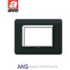 Ave 44PY03GTKC Placca tecnopolimero Grigio Tekla con cornice - 3 Mod