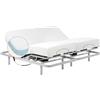 Geriafy - Letto Matrimoniale Elettrico 160x200 cm con Due Reti Indipendenti | Materassi in Memory Foam con Fodera in Tessuto Tencel