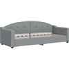 vidaXL Letto da giorno grigio chiaro 80x200 cm tessuto