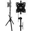 Maclean MC-181 B: Supporto per TV da pavimento, per schermi da 27 a 55 pollici, compatibile con standard VESA 200x200, capacità massima di carico: 60 kg. Base autoportante, colore nero