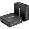 StarTech Mini PC R3 - Processore AMD Ryzen 3 4300U quad-core - 16 GB di RAM, 512 GB di SSD - Uscite HDMI, DisplayPort, USB-C per il collegamento di tre monitor 4K - WiFi 6, Bluetooth 5.2 - 6 porte USB - Spina di alimentazione per l'Unione Europea