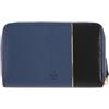 DRAEGER Paris - Portafoglio 15 x 2,5 x 9,5 cm, colore: Blu/Nero - Cerniera - Accessori, Moda, Moda - Idea Regalo Amici, Famiglia, Festa della Mamma, Fidanzata, Blu marino, 15 x 2,5 x 9,5 cm