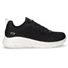 SKECHERS Bobs B Flex Sneaker In Tessuto Ed Ecopelle Nero - Donna - Nero