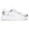PUMA Trinity 2 Sneaker In Tessuto Ed Ecopelle Bianco Argento - Donna - Bianco Argento