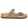 BIRKENSTOCK Gizeh Ciabatta Infradito In Pelle Mocca - Donna - Mocca