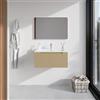 Parama Mobile bagno sospeso 80cm sabbia opaco un cassettone con lavabo bianco opaco | Bako