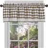 Achim Home Furnishings Buffalo Check Valance, 58-inch by 14-inch, Taupe