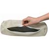 YOUROU Federa per Cuscino Cervicale a Rotolo per il Collo in Lino con Cerniera (Solo Federa) Morbide Federe Cilindriche a Rullo per Cuscini Cilindrici (Beige, 20x80cm)