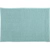 MSV - Tappetino da bagno in microfibra di ciniglia - Pelo lungo, antiscivolo - Comodo anello per appenderlo - Comfort e igiene ottimizzati - Blu oceano - Tappetino singolo - 40x60 cm