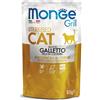 MONGE GATTO 28x85g Monge Grill Sterilised Galletto Cibo Umido per Gatti