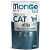 MONGE GATTO 28x85g Monge Grill Sterilised Trota Cibo Umido per Gatti Sterilizzati