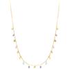 LUXURY MILANO Collana con charms colorati in oro giallo 9kt