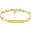 LUXURY MILANO Bracciale da uomo a maglia figaro in oro giallo 9kt