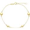 LUXURY MILANO Bracciale pallinato in oro giallo 9kt