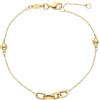 LUXURY MILANO Bracciale in oro giallo 9kt con elemento centrale