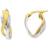 LUXURY MILANO Orecchini in oro giallo e bianco 9kt
