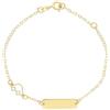 LUXURY MILANO Bracciale da bimbo in oro giallo 9kt con macchinina