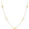 LUXURY MILANO Collana girocollo con elementi in oro giallo 9kt