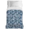 PENSIERI DELICATI Copriletto 170 x 280 cm, Telo Singolo 100% Cotone Pique, Ideale Come Telo Arredo, Coperta Salva Letto 1 Piazza, Fantasia Tropical Ottanio, 100% Made in Italy
