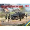 ICM Modellino Camion G7107 IN Tedesco Servizio Con Fanteria ICM 35588 1:3 5