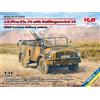 ICM Modello Auto S.E.PKW Kfz.70 Con Supporto Doppio 36 Ve WWII Militare Tedesco