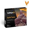 VALLEJO Set Di Pitture Toni Terra |VALLEJO|70141| 16x18 Ml Maquette Char Promo