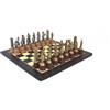 Italfama Romana Vs Barbaro Metallo Scacchi Set Con 40cm Legno Tavola By Italfama