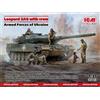 ICM Modellino Char Leopardo 2a6 Con Crew Forze Of Ucraina ICM 35013 1:3 5 Ma